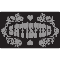 Satisfied Word Sticker