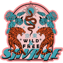 Savage Tiger Poster Sticker