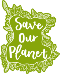 Save Our Planet Surrounded By Plants