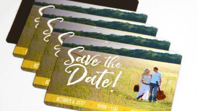 Save the Date Custom Rounded Rectangle Magnet