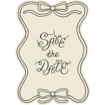 Save The Date Sticker
