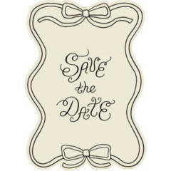 Save The Date Sticker