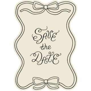 Save The Date Sticker