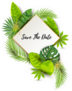 Save The Date With Exotic Plants Sticker
