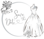 Save The Date With Wedding Dress Sticker