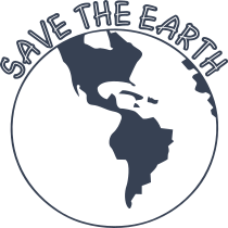 Save The Earth World Globe Sticker
