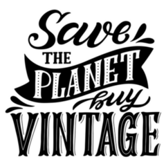 Save The Planet, Buy Vintage Calligraphy Sticker