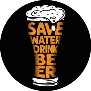 Save Water Drink Beer Funny Sticker