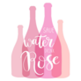 Save Water Drink Rosè Wine Typography Sticker