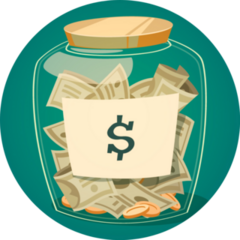 Savings Jar Sticker