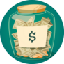 Savings Jar Sticker