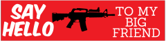 Say Hello Customizable Bumper Sticker