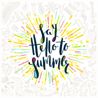 Say Hello To Summer Sticker