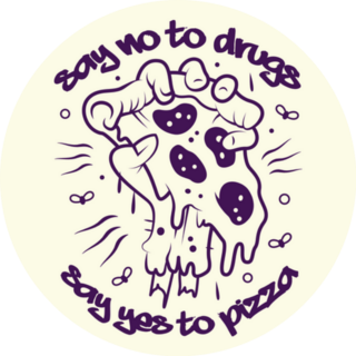 Say No To Drugs, Say Yes To Pizza Sticker 