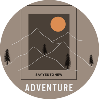 Say Yes To New Adventure Sticker