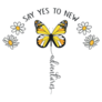 Say Yes To New Adventures Butterfly Sticker
