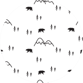 Scandinavian Simple Style Pine Tree Sticker