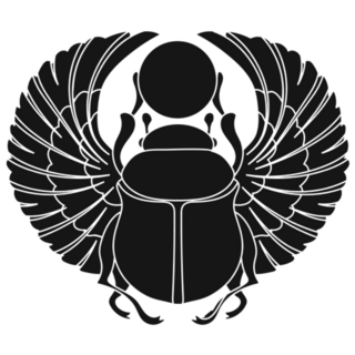 Scarab Icon Ancient Egypt Beetle Sticker