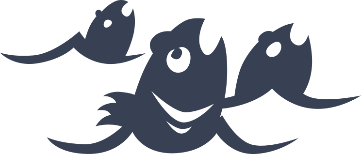 Scared Fish Out Of Water Sticker