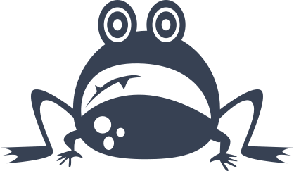 Scared Frog Toad Sticker