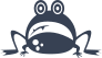 Scared Frog Toad Sticker