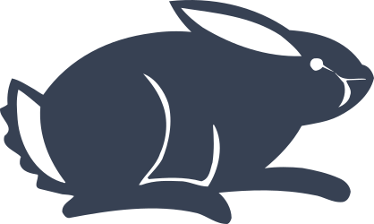 Scared Fuzzy Rabbit Sticker