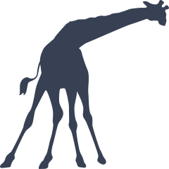 Scared Giraffe Sticker