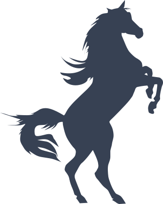 Scared Jumping Up Horse Sticker