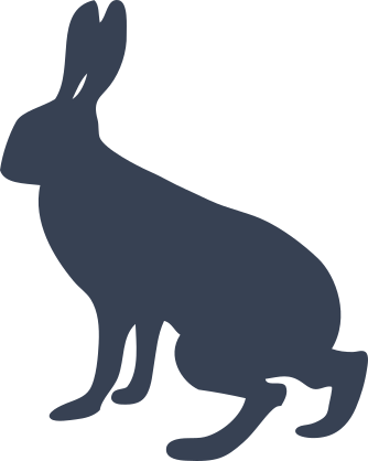 Scared Rabbit Sticker