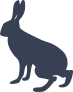 Scared Rabbit Sticker