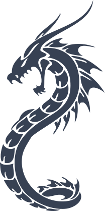 Scary Chinese Dragon Sticker