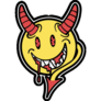 Scary Devil Emoticon Sticker