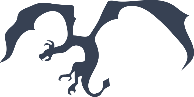 Scary Dragon Flying Sticker