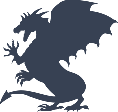 Scary Dragon Sticker