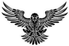 Scary Eagle Sticker