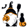 Scary Halloween Gnome Sticker