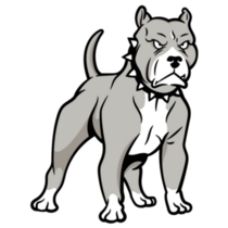 Scary Pit Bull Sticker