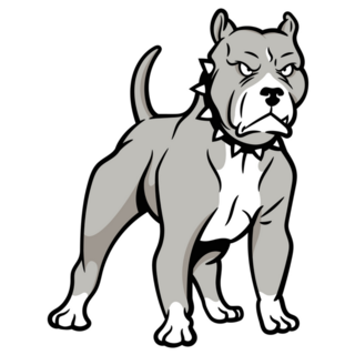 Scary Pit Bull Sticker