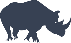 Scary Rhinoceros Sticker