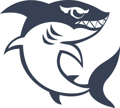 Scary Shark With Big Teeth Sticker