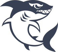 Scary Shark With Big Teeth Sticker