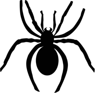 Scary Spider Halloween Sticker