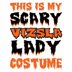 Scary Vizsla Lady Sticker