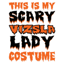 Scary Vizsla Lady Sticker