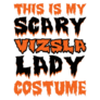 Scary Vizsla Lady Sticker