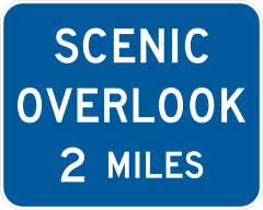 Scenic Overlook 2 Miles Sticker