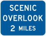 Scenic Overlook 2 Miles Sticker