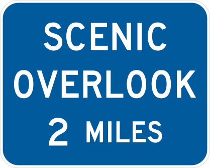 Scenic Overlook 2 Miles Sticker