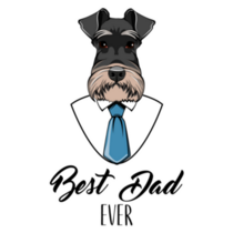 Schnauzer Best Dad Sticker 