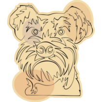 Schnauzer Drawing Sticker